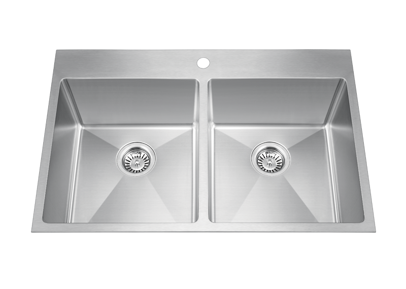 Stainless Steel Handmade Double Bowl Topmount Kitchen Sink Series