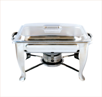 18.0 Stainless Steel Plastic Cover 2Q Unfold Half Size Chafing Dish
