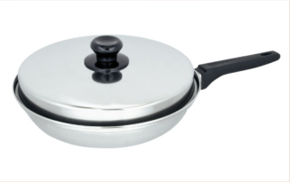 18.0 Stainless Steel Frying Pan With Cover